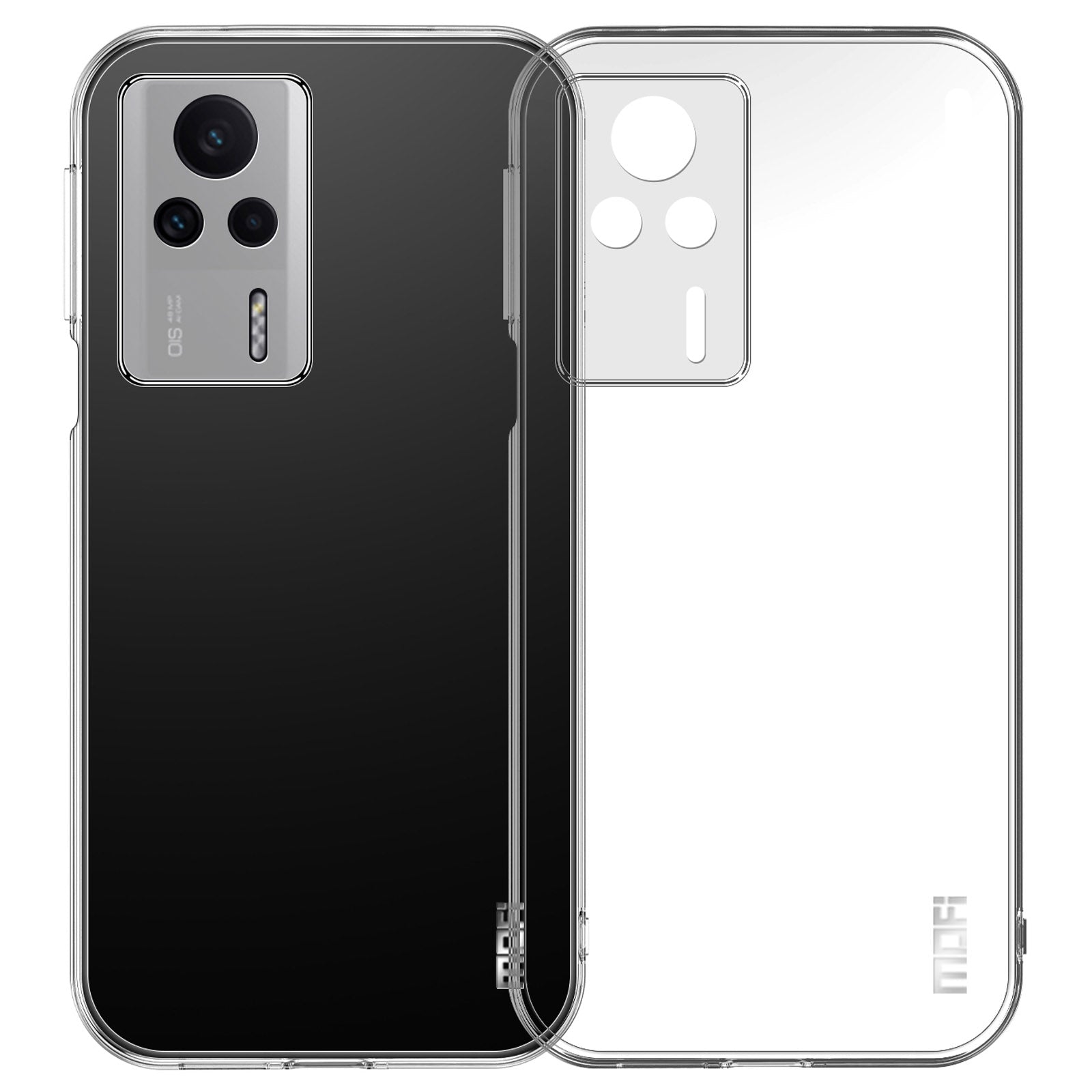 MOFI TPU Transparent Phone Case for Xiaomi Redmi K60E 5G Drop Proof Cellphone Back Protector Cover MOFI TPU Transparent Phone Case for Xiaomi Redmi K60E 5G Drop Proof Cellphone Back Protector Cover